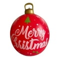 thumbnail image 1 of Hibiscsu Large Christmas PVC Inflatable Christmas Decorative Ball, 24 inch Giant Inflatable Christmas Ornaments Balls for Outdoor Decorations Holiday Decoration, 1 of 7