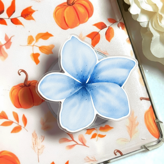 Hibiscus Bloom Phone Grip Summer Tropical Vibes, Slim Design, Comfortable Grip