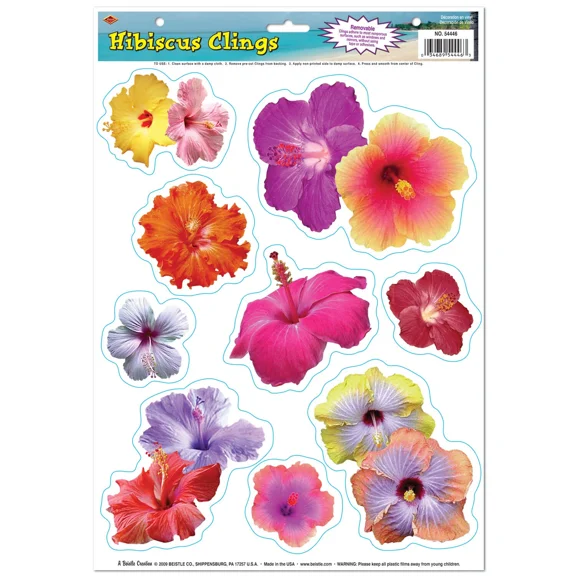 Hibiscus Clings By Beistle Company 54446