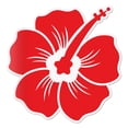 thumbnail image 1 of Hibiscus Decal Red Sticker Vinyl Rear Window Car Truck Laptop Flower Wall Water and Fade Resistant 4 Inches, 1 of 4