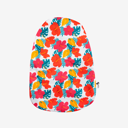 Hibiscus Elastic Ostomy Bag Cover, Ileostomy Cover, Adjustable Colostomy Bag Cover, Stoma Pouch Cover 6"x11" w/Small Flange Opening