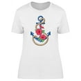 thumbnail image 1 of Hibiscus Floral Anchor Doodle T-Shirt Women -Image by Shutterstock, Female Large, 1 of 2