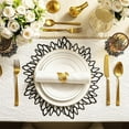 thumbnail image 1 of Hibiscus Flower Placemat, Round Vinyl Table Mat for Wedding Centerpiece Decor, Kitchen Dining Room Home Hotel Party Event Table Setting, 1 of 6