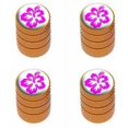 thumbnail image 1 of Hibiscus Flower Tire Rim Wheel Aluminum Valve Stem Caps, Multiple Colors, 1 of 1