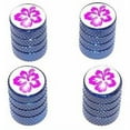 thumbnail image 1 of Hibiscus Flower Tire Rim Wheel Aluminum Valve Stem Caps, Multiple Colors, 1 of 1