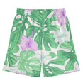 thumbnail image 1 of Hibiscus Flowers Pattern Athletic Shorts Breathable with Comfort Fit Drawstring Casual Sweatshorts Medium, 1 of 9