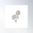 thumbnail image 1 of Hibiscus Flowers Poster Wall Art, Modern Wall Decor For Living Room Bedroom, 24x24 UNFRAMED, 1 of 3