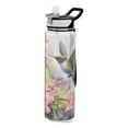 thumbnail image 1 of Hibiscus Flowers and Bird 32oz Water Bottles with Straw Tritan Leakproof Sports Bottle BPA Free Clear for Fitness Gym Swimming Cycling, 1 of 7