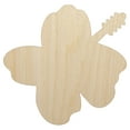 thumbnail image 1 of Hibiscus Hawaii Tropical Flower Solid Wood Shape Unfinished Piece Cutout Craft DIY Projects - 6.25 Inch Size - 1/4 Inch Thick, 1 of 7