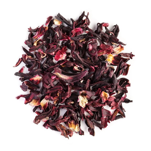 Hibiscus Tea Organic Dried Whole Flowers Tart Ruby Red Herbal Infusion - 350g