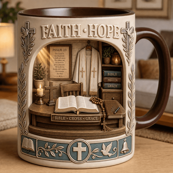 Hibiscus Stained Glass Ceramic Mug Custom Name Tropical Flower Gift