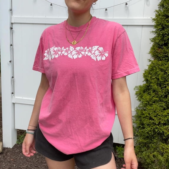 Hibiscus T-Shirt Summer Beach