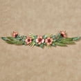 thumbnail image 1 of Hibiscus Tropical Metal Handcrafted Indoor Outdoor Swag Wall Accent Pink 36 inches wide x 6 inches high, 1 of 1