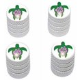 thumbnail image 1 of Hibiscus Turtle Hawaii Hawaiian Tire Rim Wheel Aluminum Valve Stem Caps, Multiple Colors, 1 of 1