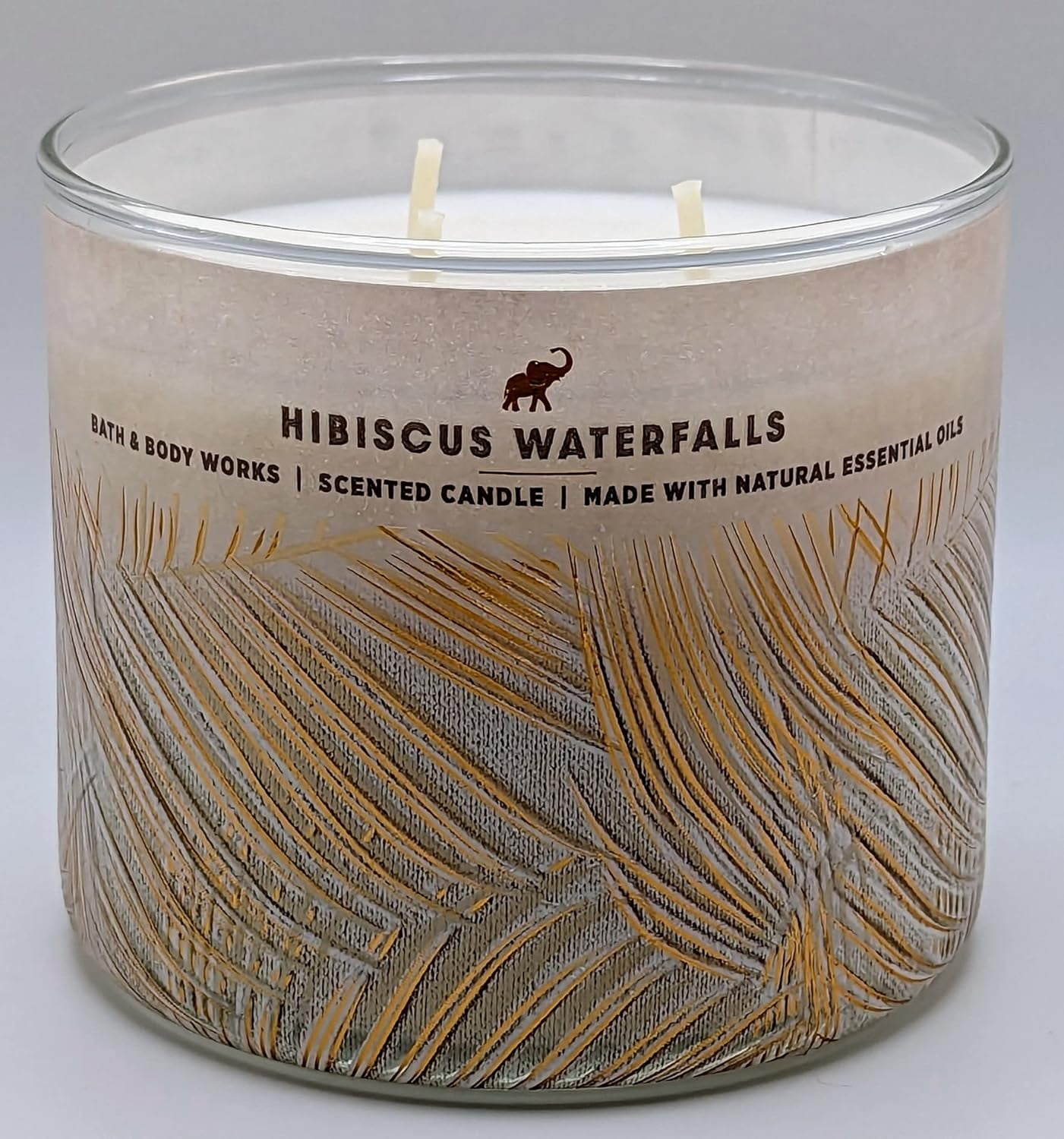 Hibiscus Waterfalls Candle 3 Wick W Natural Essential Oils