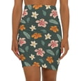thumbnail image 1 of Hibiscus Womens Pencil Skirt - Mid Waist Pencil Skirt, 1 of 4