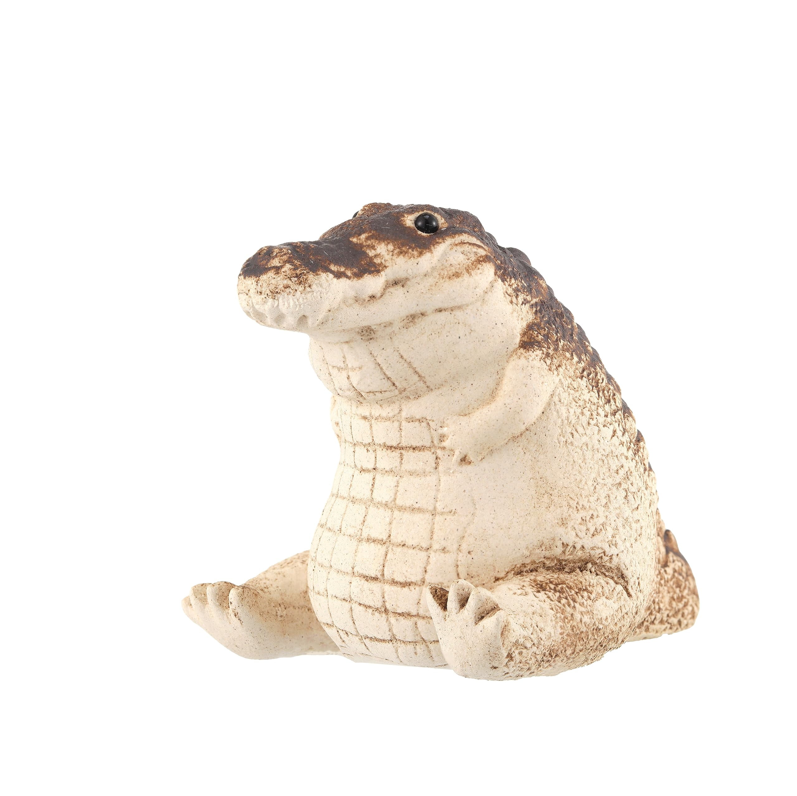 Handgefertigtes Tee-Haustier Krokodil - Keramik Deko Für Teeliebhaber