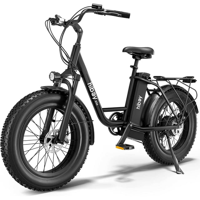 Hiboy EX6 Electric Bike for Adults, 20" 4.0 Fat Tire Step-Thru E Bike 500W Brushless Motor, 48V 15AH Removable Battery Ebike  Shimano 7 Speed with Electric Horn