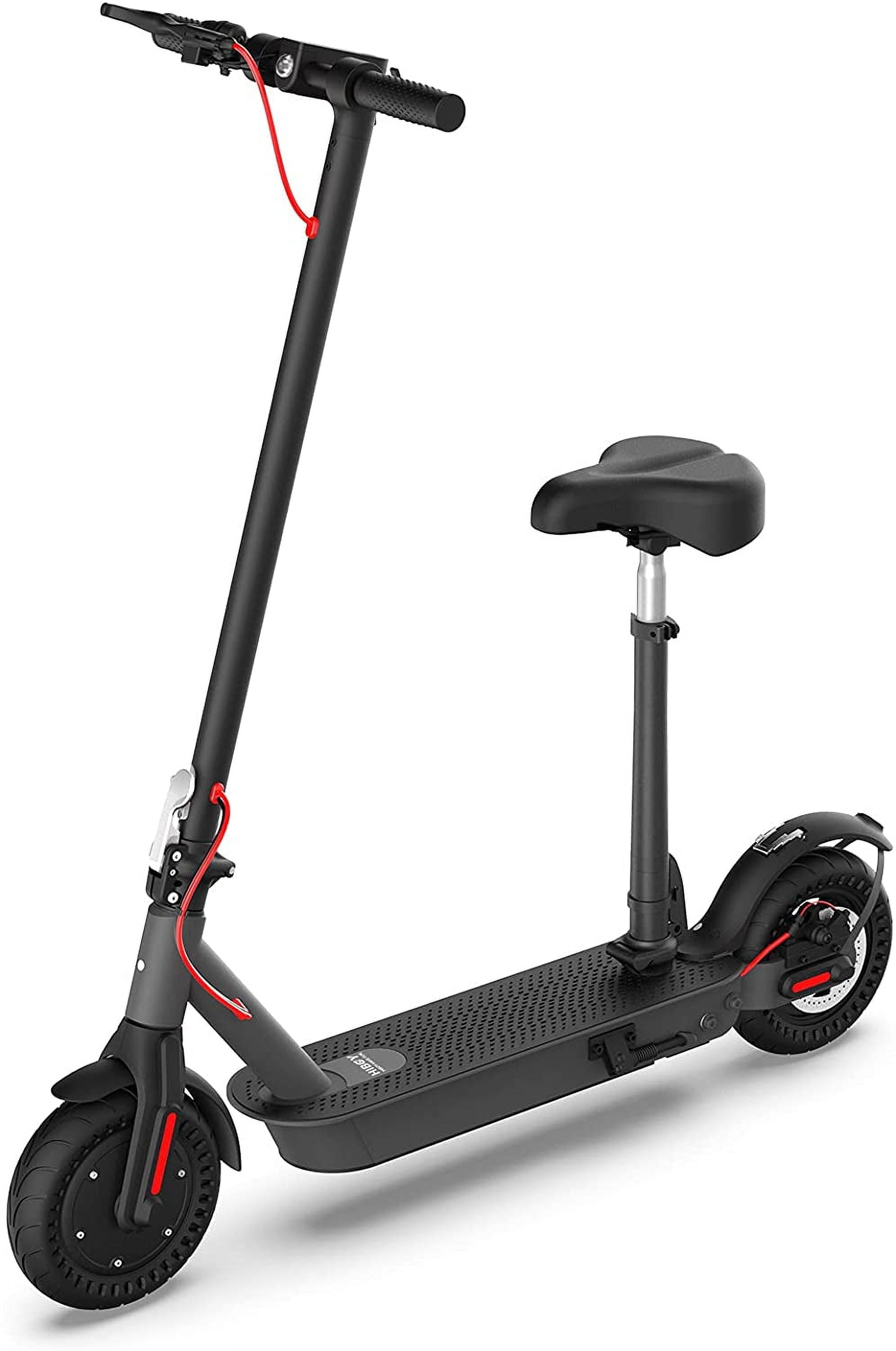 Hiboy Electric Scooter, S2 Pro Electric Scooters with Seat for Adults 220lbs, 500W Motor 10" Solid Tires 25 Miles Long-Range 19 Mph Speed Folding Kick E-Scooter Urban Commuter Electric Scooter