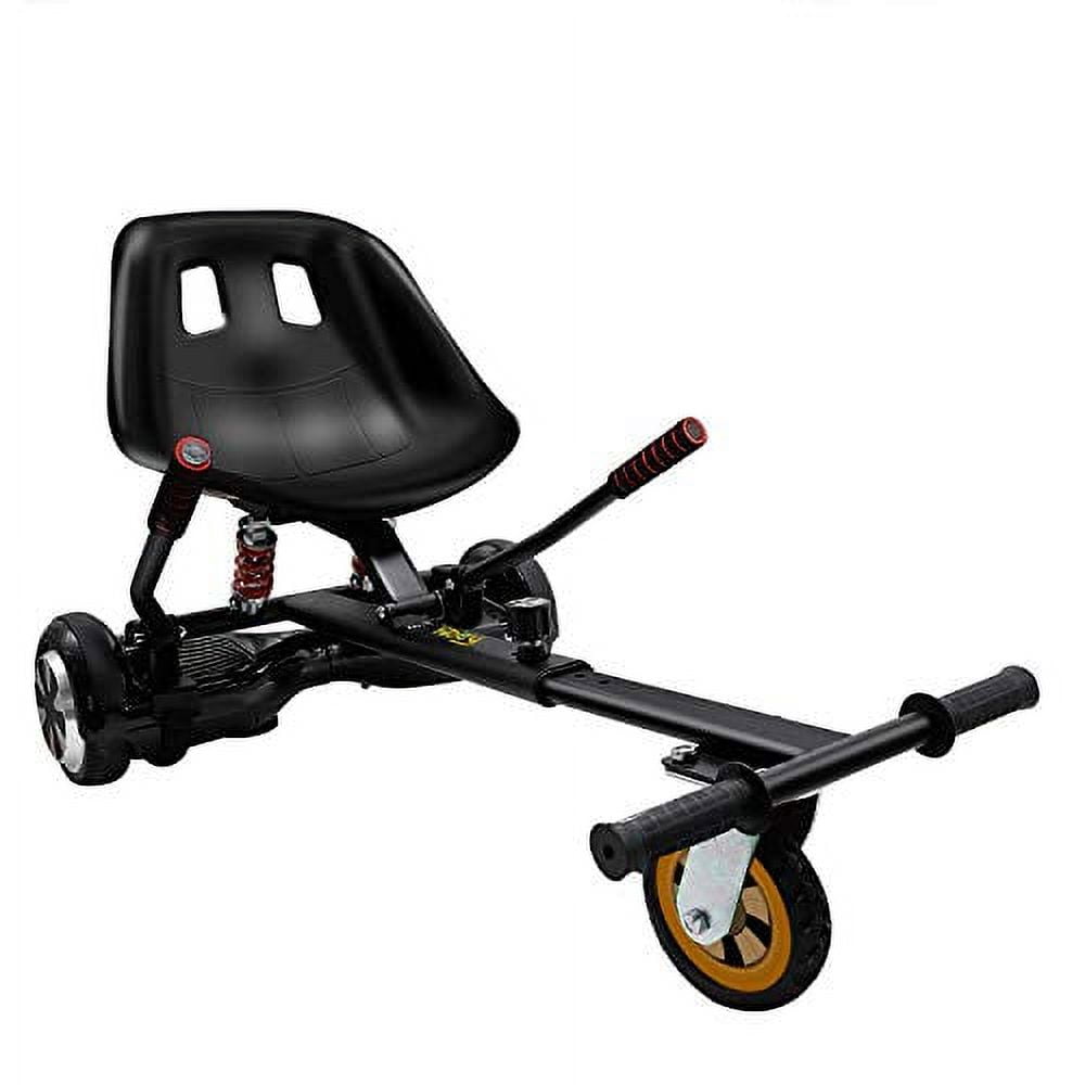 Hiboy Hc02 Hoverboard Seat Attachment With Rear Suspension Go Kart Accessory For 65" 8" 10" Two Wheel Self Balancing Scooter