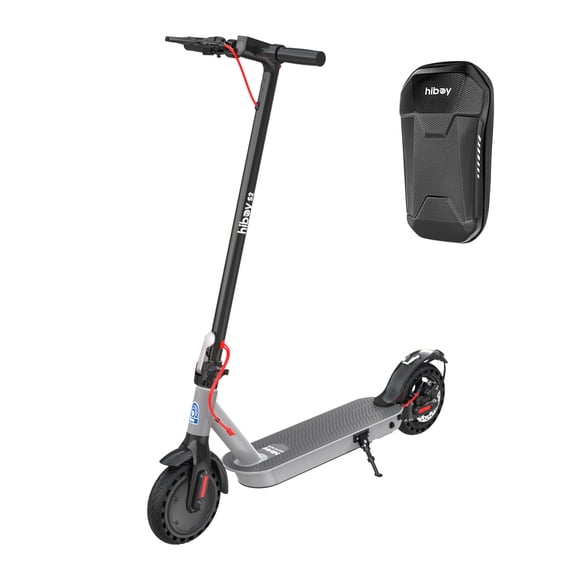 Hiboy S2 Electric Scooter with Scooter bag, 350W Motor, Up to 17 Miles Range, 19 MPH Max Speed, 8.5" Solid Tires, Foldable Commuter Scooter with App Control