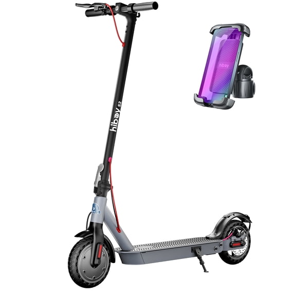 Hiboy S2 Electric Scooter with Phone Mount, 350W Motor, Up to 17 Miles Range, 19 MPH Max Speed, 8.5" Solid Tires, Foldable Commuter Scooter with App Control