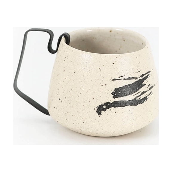 Hic Ceramics Small Stoneware Cup — Handcrafted Espresso Cup with Removable Handle