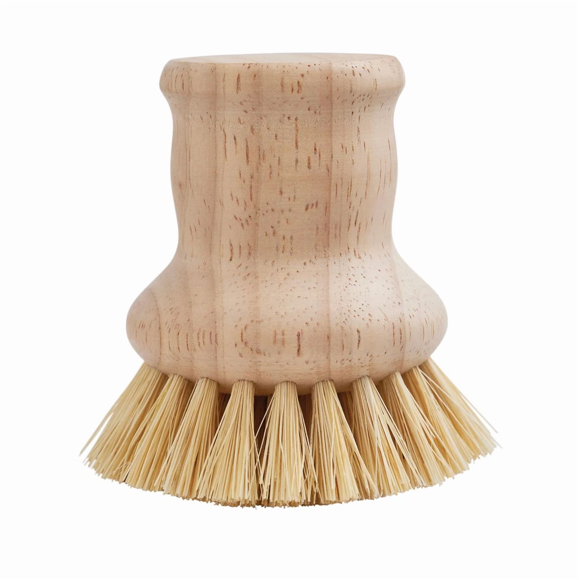 Hic Kitchen Natural Bristle Dish Brush Vegetable Scrubber For Pots Dishes