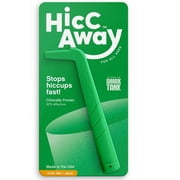 HiccAway Hiccup Straw – 1-Pack Green | Natural, Drug-Free Hiccup Relief for All Ages | Clinically Proven, Reusable & Safe | As Seen on Shark Tank | Made in USA