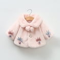 thumbnail image 1 of Hicidod Baby Fleece Jacket Girls Winter Faux Fur Coat Fuzzy Cute Warm Cape Jacket Cloak Overcoat Thick Outwear Furry Jackets, 1 of 6