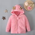 thumbnail image 1 of Hicidod Baby Fleece Jackets Soft Winter Warm Fleece Hoodies Coats Cute Solid Color Zipper Long Sleeve Outwear Clearance, 1 of 7