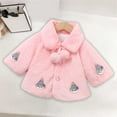 thumbnail image 1 of Hicidod Baby Girl Fleece Jackets Winter Faux Fur Fuzzy Cute Warm Coats Thick Outwear Furry Toddler Jackets, 1 of 1