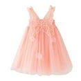 thumbnail image 1 of Hicidod Baby Girls Tulle Tutu Dress Sleeveless Backless Princess Birthday Party Dresses Sequin Ruffle Bowknot Sundress, 1 of 4
