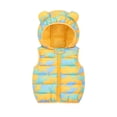 thumbnail image 1 of Hicidod Baby Puffer Vest Cute Bear Ears Hooded Toddler Down Coat Winter Lightweight Sleeveless Zipper Up Warm Puffy Jacket, 1 of 3
