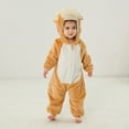 thumbnail image 1 of Hicidod Baby Romper Unisex Cute Animal Fleece One-Piece Outfit Full Zipper Soft Comfortable Hooded Toddler Rompers Jumpsuit, 1 of 7