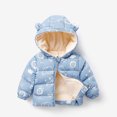 thumbnail image 1 of Hicidod Baby Winter Jackets Hooded Zipper Infants Fleece Lined Coats Cute Print Light Thicken Wrm Toddler Jacket, 1 of 7