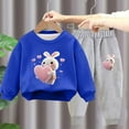 thumbnail image 1 of Hicidod Baby Winter Outfits 2pcs Fleece Lined Cute Printed Sweatsuit Sets Crew Neck Long Sleeve Sweatshirt Joggers Sweatpants Suit, 1 of 3