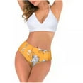 thumbnail image 1 of Hicidod Bikini Sets for Women Printed High Waisted Tummy Control Push Up Swimsuit Two Piece Beach Surfing Bathing Suit with Padded, 1 of 6