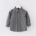 thumbnail image 1 of Hicidod Boys Girls Flannel Plaid Shirt Jacket Long Sleeve Button Down Lapel Shacket Pocketed Shirts Regular Fit Casual Fall Coat Sales, 1 of 6