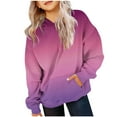 thumbnail image 1 of Hicidod Casual Hoodies for Girls Fashion Tie-Dye Oversized Long Sleeve Hooded Sweatshirt Teen Girls Pullover Tops With Pockets, 1 of 6