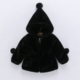 thumbnail image 1 of Hicidod Girls Fleece Jacke Cute Soft Hooded Fall Winter Coat Furry Faux Fur Warm Jacket Windproof Fashion Snowsuit Outwear, 1 of 6