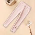 thumbnail image 1 of Hicidod Girls Fleece Lined Leggings Winter Thick Warm Solid Tights Pants Ankle Length Cotton Soft Casual Thermal Leggings, 1 of 6