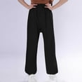 thumbnail image 1 of Hicidod Girls Sweatpants High Waisted Solid Color Joggers Pants Loose Fit Fleece Lined Warm Long Lantern Pants with Drawstring, 1 of 7
