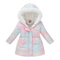 thumbnail image 1 of Hicidod Girls' Winter Jackets Hooded Fleece Lined Toddler Parka Outwear Print Warm Thicken Cotton Puffer Coats, 1 of 7