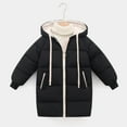 thumbnail image 1 of Hicidod Kids Donw Coats Hooded Long Sleeve Zipper Puffer Jackets Lightweight Padded Puffy Thicken Winter Warm Outerwear, 1 of 7
