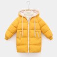 thumbnail image 1 of Hicidod Kids Donw Coats Hooded Long Sleeve Zipper Puffer Jackets Lightweight Padded Puffy Thicken Winter Warm Outerwear, 1 of 6