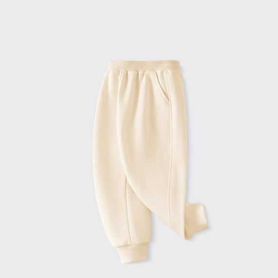 Hicidod Kids Girls Boys Jogger Pants Fashion Solid Elastic Waist Sweatpants Full Length Casual Cotton Fall Toddler Track Pants