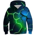 thumbnail image 1 of Hicidod Kids Hoodies Fashion 3D Print Soft Pullover Tops Long Sleeve Warm Thick Hooded Casual Sweatshirt for Boys Girls, 1 of 3