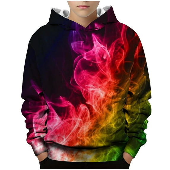 Hicidod Kids Hoodies for Boys Fashion 3D Print Sweatshirts Casual Long Sleeve Loose Soft Comfortable Pullover Tops