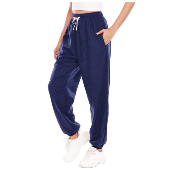 Hicidod Kids Jogger Pants Drawstring Fashion Solid Soft Active Athletic Sweatpants Loose Full Length Casual Trousers with Pockets